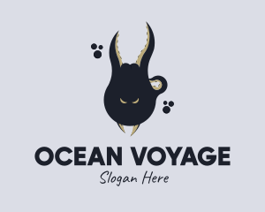 Ocean Octopus Tentacle logo design