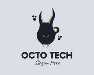 Ocean Octopus Tentacle logo design