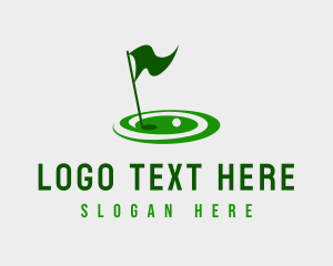 Flag - Golf Sport Tournament logo design