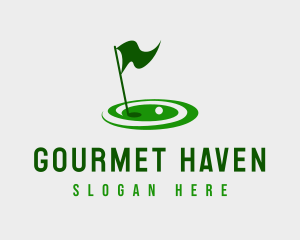 Golf Sport Tournament logo design