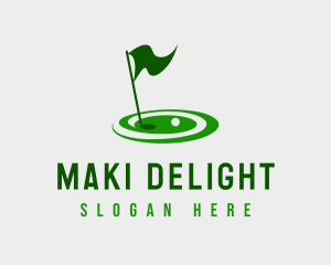 Golf Sport Tournament logo design