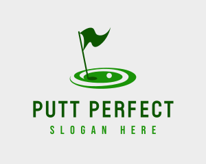 Putt - Golf Sport Tournament logo design