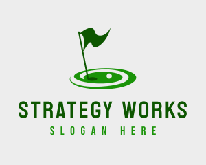 Golf Sport Tournament logo design