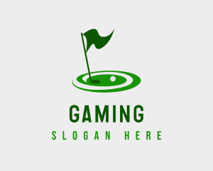 Putt - Golf Sport Tournament logo design