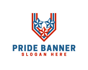 Patriotic Military Banner logo design