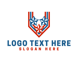 Stripes - Patriotic Military Banner logo design