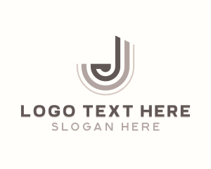 Business - Stylish Studio Letter J logo design