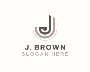 Stylish Studio Letter J logo design