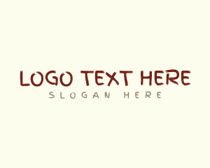 Rustic - Brush Stroke Business logo design