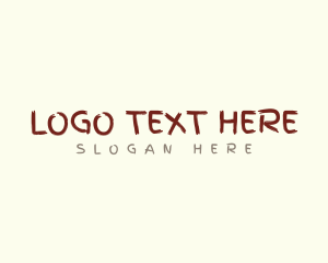 Textured - Brush Stroke Business logo design