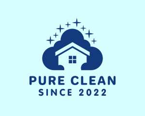 Disinfecting - House Cleaning Bubbles logo design