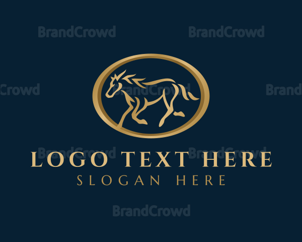 Stallion Mustang Horse Logo