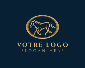 Stallion Mustang Horse Logo