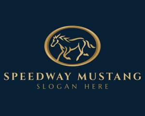 Mustang - Stallion Mustang Horse logo design