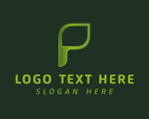 Innovation - Eco Lifestyle Brand Letter P logo design