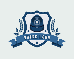 British - Police Officer Cap logo design