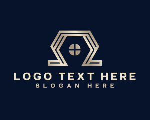 Builder - Hexagon House Builder logo design