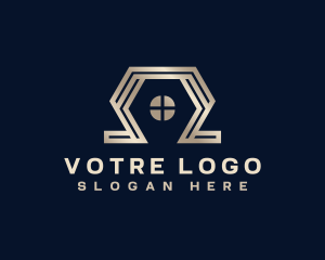 Hexagon House Builder logo design