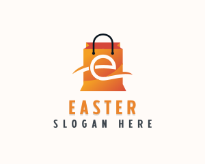 Retail Shopping Bag Letter  E Logo