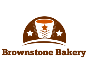 Brown Stars Coffee logo design