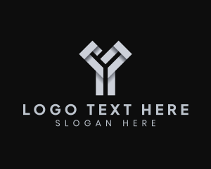 Letter Y - Origami Business Letter Y logo design