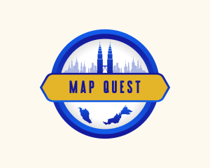 Malaysia City Map logo design