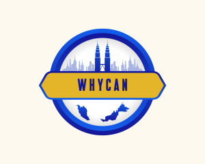 Badge - Malaysia City Map logo design