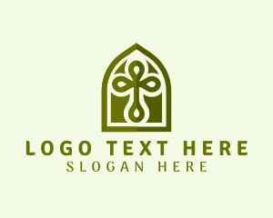 Cathedral - Holy Chapel Cross logo design