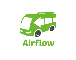 Green Van Bus logo design