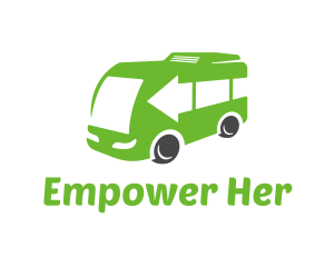 Green Van Bus logo design