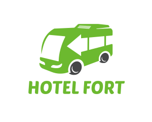 Green Van Bus logo design