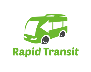 Bus - Green Van Bus logo design