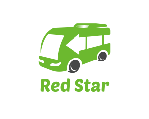 Green Van Bus logo design