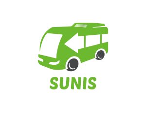 Green Van Bus logo design