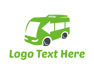 Car Sales - Green Van Bus logo design