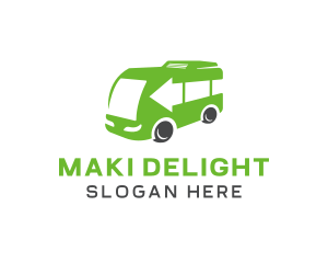 Green Van Bus logo design