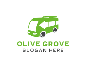 Green Van Bus logo design