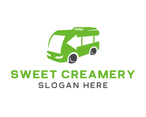 Green Van Bus logo design