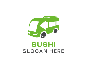 Green Van Bus logo design