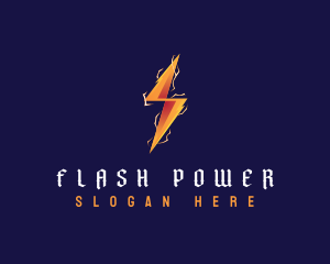 Electric Lightning Power logo design