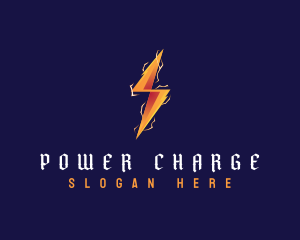 Electric Lightning Power logo design