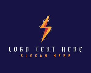 Weather - Electric Lightning Power logo design