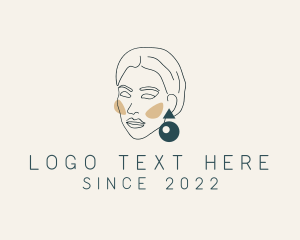 Beauty Product - Lady Jewelry Accessory logo design