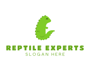 Baby Dragon Reptile logo design