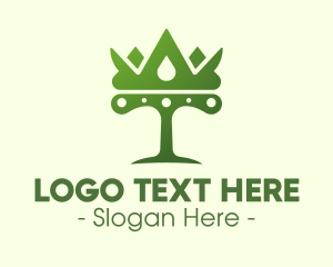 Highness - Green Tree Crown logo design