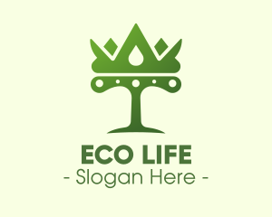 Green - Green Tree Crown logo design