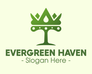 Tree - Green Tree Crown logo design