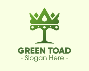 Green Tree Crown logo design
