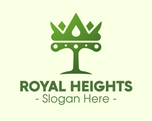 Highness - Green Tree Crown logo design