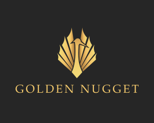 Golden Crane Wings logo design